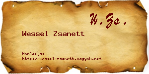 Wessel Zsanett névjegykártya